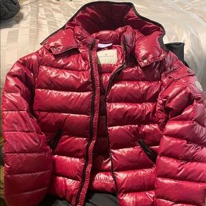 Moncler Shiny Red Quilted Jacket
